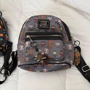 Marvel Loungefly Gray Mini Backpack